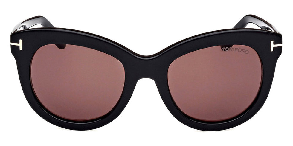 Tom Ford® FT1189 Odette FT1189 Odette 01E 53 - 01E - Shiny Black / Shiny Black Sunglasses
