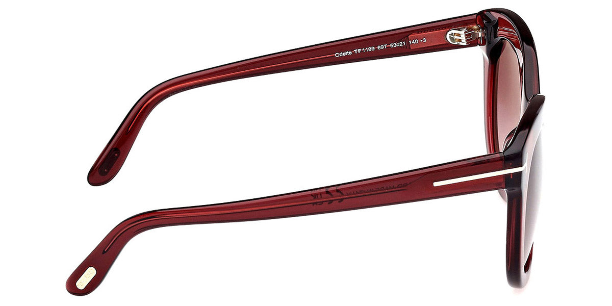 Tom Ford® FT1189 Odette FT1189 Odette 69T 53 - 69T - Shiny Bordeaux / Shiny Bordeaux Sunglasses