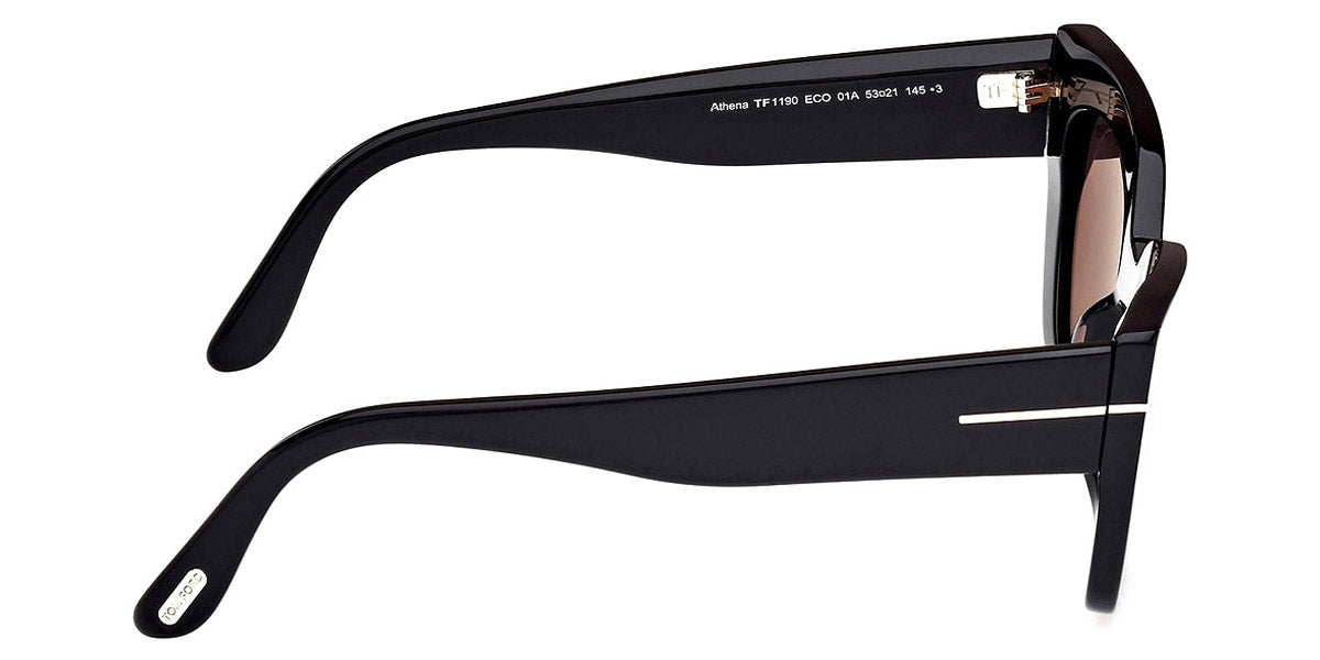 Tom Ford® FT1190 Athena FT1190 Athena 01A 53 - 01A - Shiny Black / Shiny Black Sunglasses