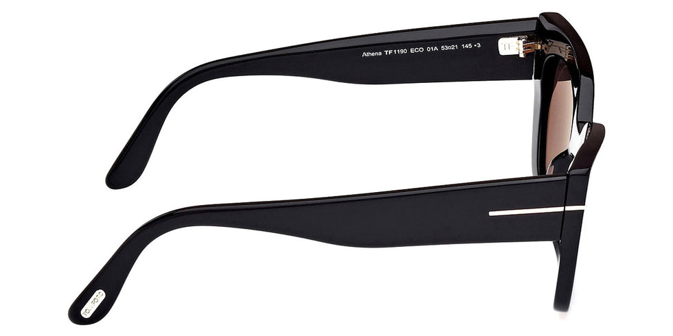Tom Ford® FT1190 Athena FT1190 Athena 01A 53 - 01A - Shiny Black / Shiny Black Sunglasses