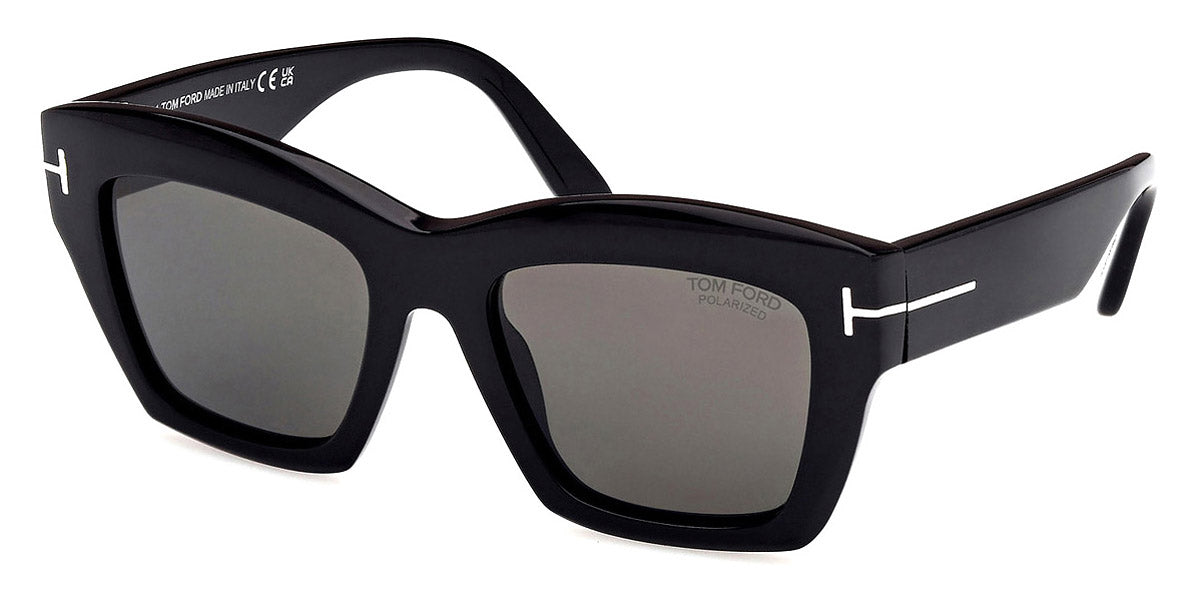 Tom Ford® FT1191 Luna FT1191 Luna 01D 52 - 01D - Shiny Black / Shiny Black Sunglasses