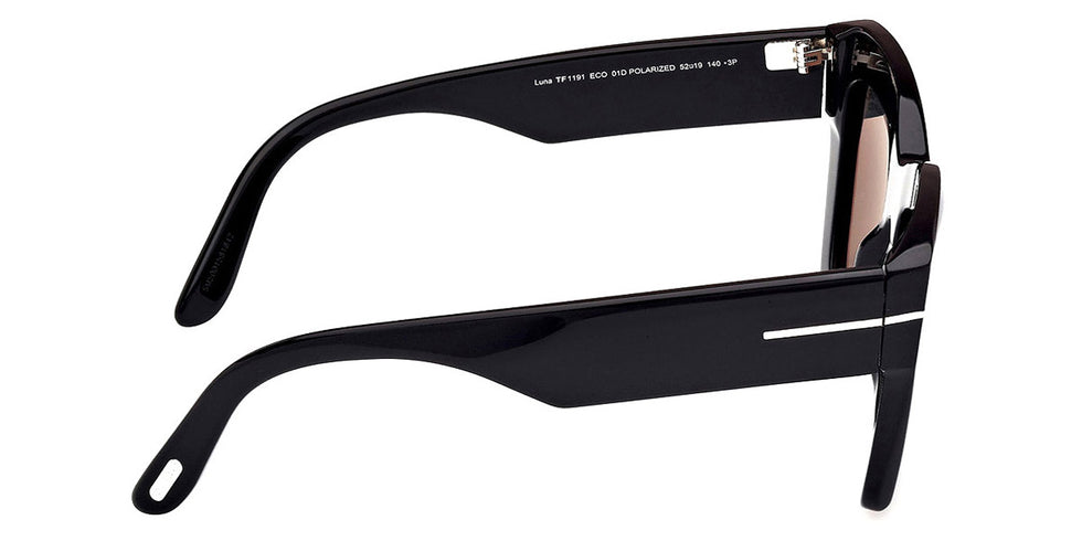 Tom Ford® FT1191 Luna FT1191 Luna 01D 52 - 01D - Shiny Black / Shiny Black Sunglasses