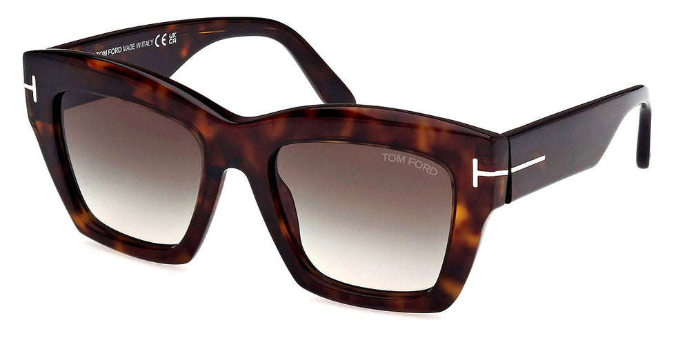Tom Ford® FT1191 Luna FT1191 Luna 52B 52 - 52B - Dark Havana / Dark Havana Sunglasses