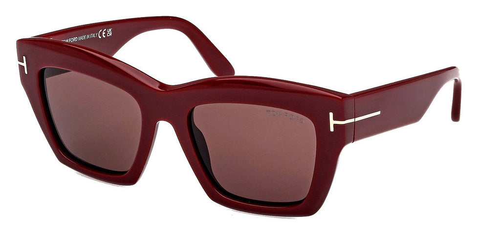 Tom Ford® FT1191 Luna FT1191 Luna 69E 52 - 69E - Shiny Bordeaux / Shiny Bordeaux Sunglasses