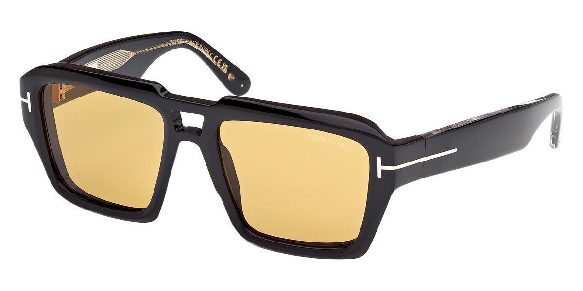 Tom Ford® FT1202 Sunglasses FT1202 01E 56 - 01E - Shiny Black/Shiny Black