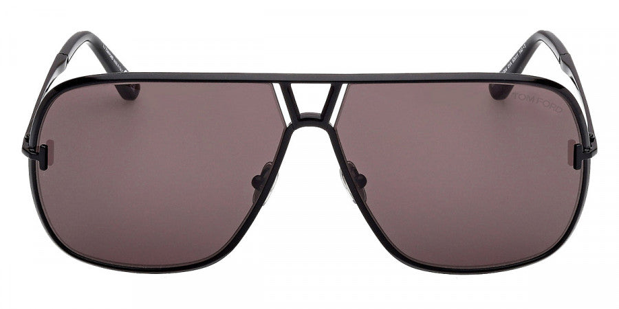 Tom Ford® FT1204 FT1204 01A 63 - Shiny Black / Smoke Sunglasses