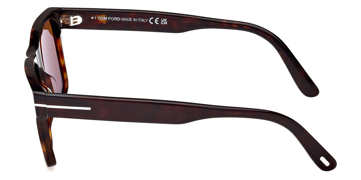 Tom Ford® Calder FT1205 FT1205 52E 55 - Dark Havana / Brown Sunglasses