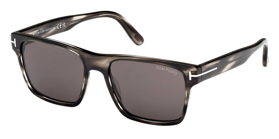 Tom Ford® Calder FT1205 FT1205 56A 55 - Colored Havana / Smoke Sunglasses