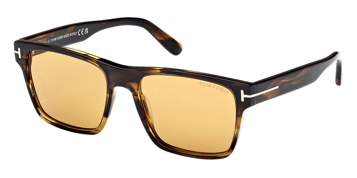 Tom Ford® Calder FT1205 FT1205 56E 55 - Colored Havana Sunglasses
