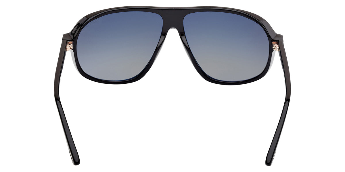 Tom Ford® GUILLAUME FT1208 FT1208 01B 61 - Shiny Black / Gradient Smoke Sunglasses