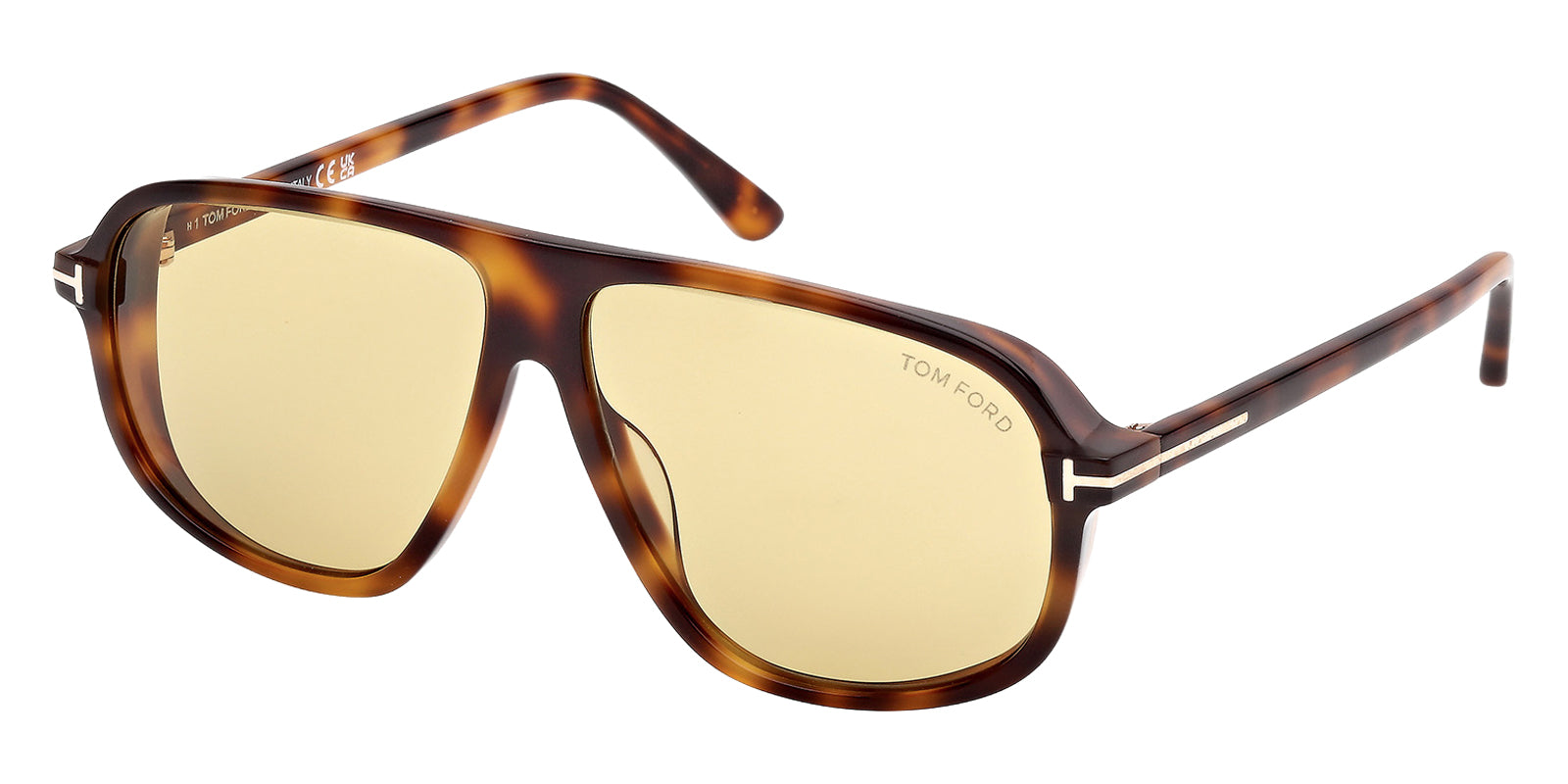 Tom Ford® GUILLAUME FT1208 FT1208 53E 61 - Blonde Havana Sunglasses