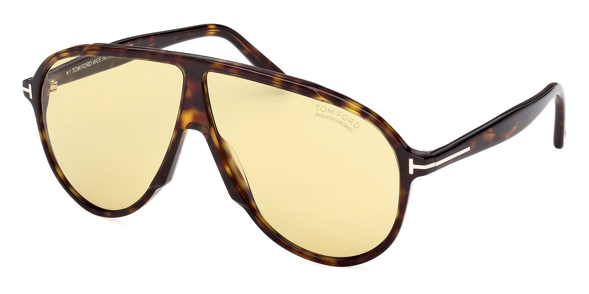 Tom Ford® FT1211 FT1211 52E 65 - Dark Havana / Photochromic Sunglasses