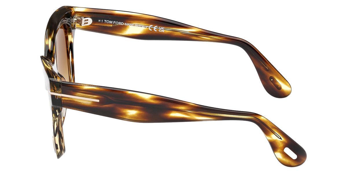 Tom Ford® ELVIRA FT1217 FT1217 55F 55 - Colored Havana / Gradient Brown Sunglasses