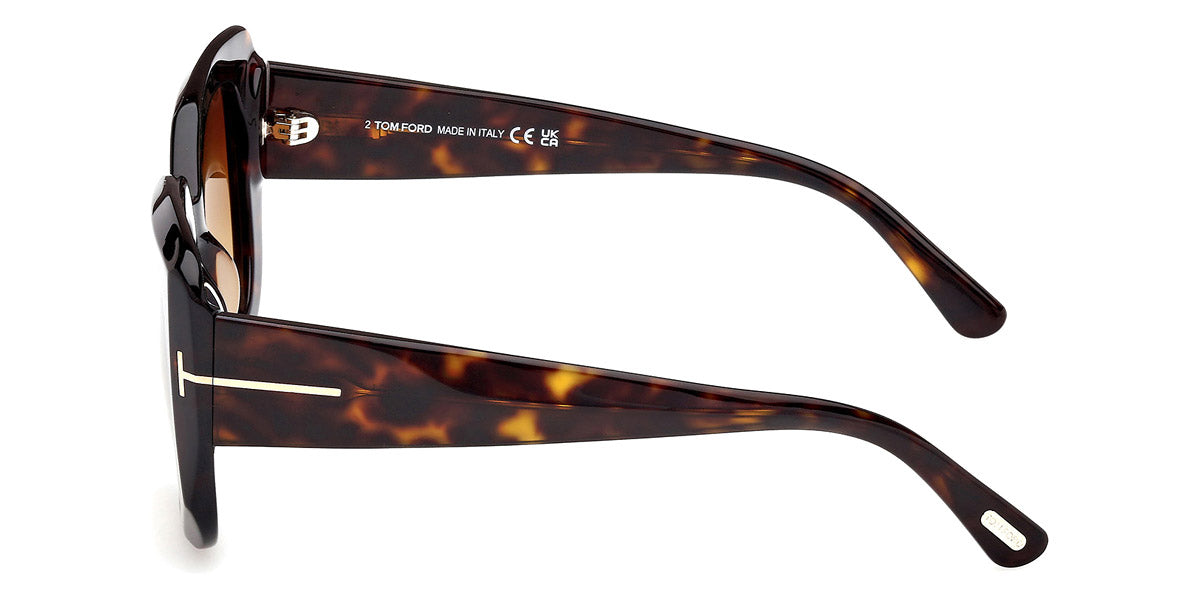 Tom Ford® FT1220 FT1220 52F 52 - Dark Havana / Gradient Brown Sunglasses