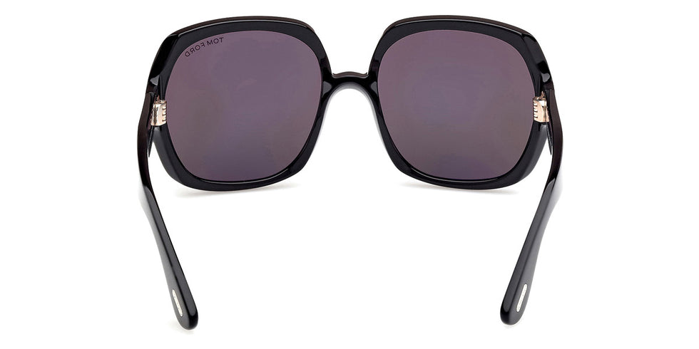 Tom Ford® FT1221 FT1221 01A 60 - Shiny Black / Smoke Sunglasses