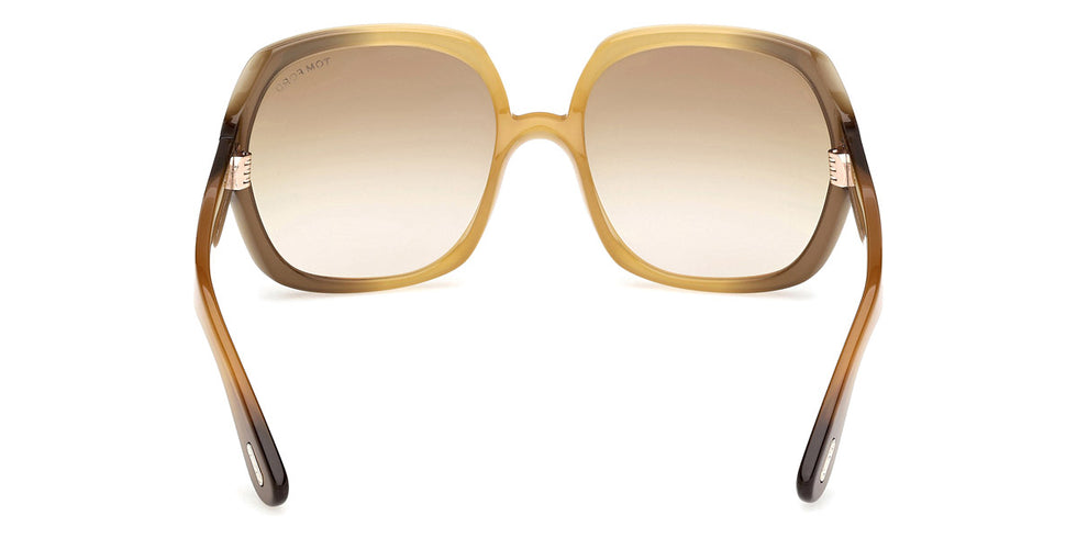 Tom Ford® FT1221 FT1221 41F 60 - Yellow / Gradient / Gradient Brown Sunglasses