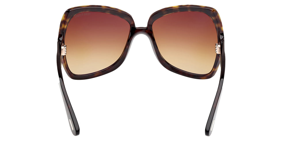 Tom Ford® JERRY FT1222 FT1222 52F 60 - Dark Havana / Gradient Brown Sunglasses