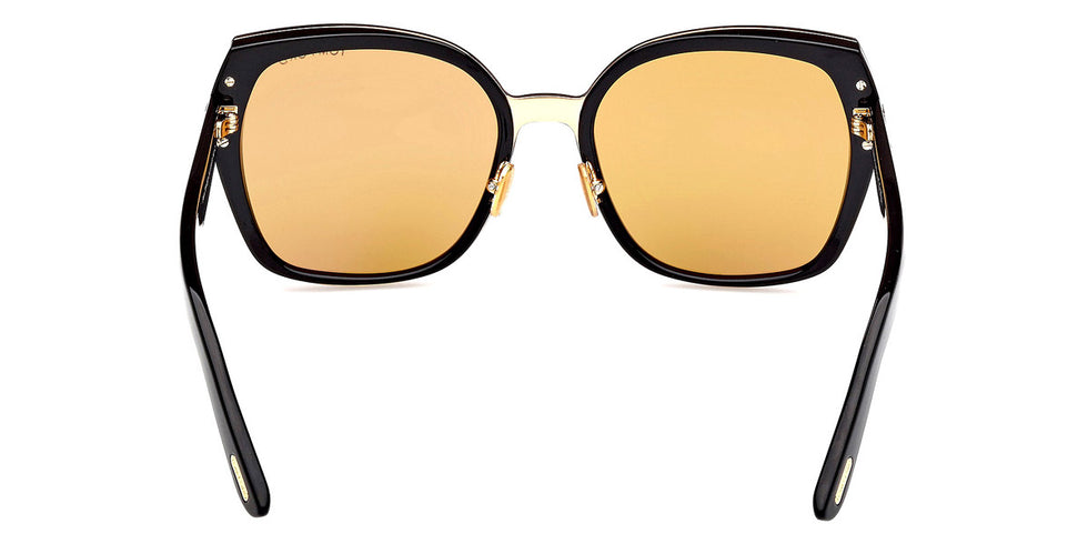 Tom Ford® Plum FT1223 FT1223 01E 58 - Shiny Black Sunglasses