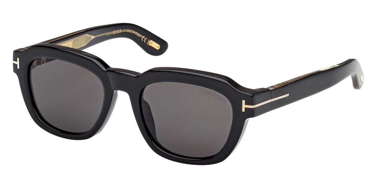 Tom Ford® FT1226-F Sunglasses FT1226-F 01A 53 - 01A - Shiny Black/Shiny Black