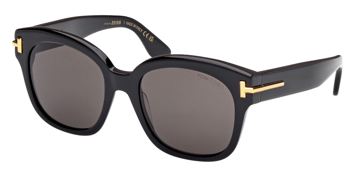 Tom Ford® FT1235 Sunglasses FT1235 01A 55 - 01A - Shiny Black/Shiny Black