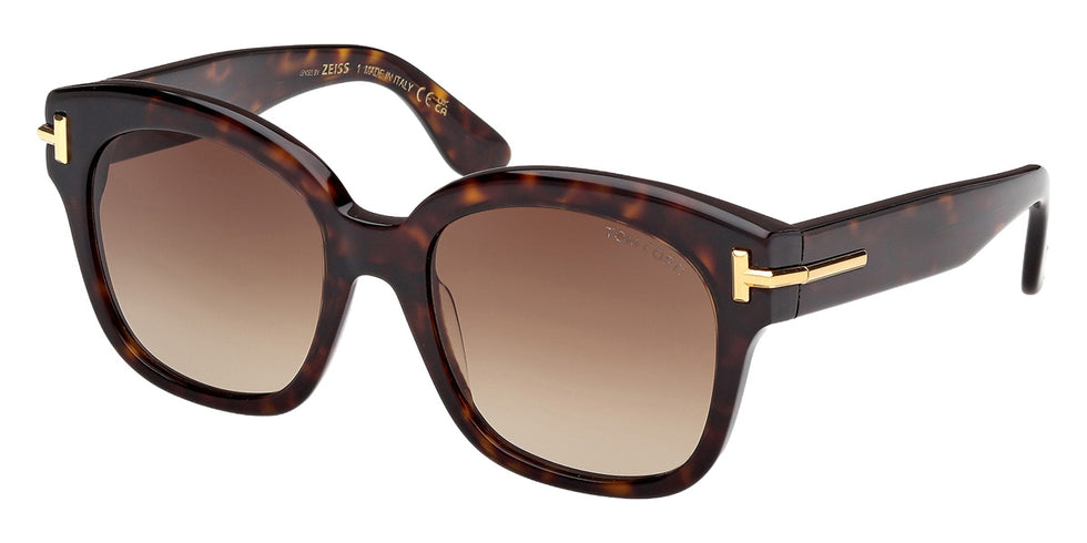 Tom Ford® FT1235 Sunglasses FT1235 52F 55 - 52F - Dark Havana/Dark Havana