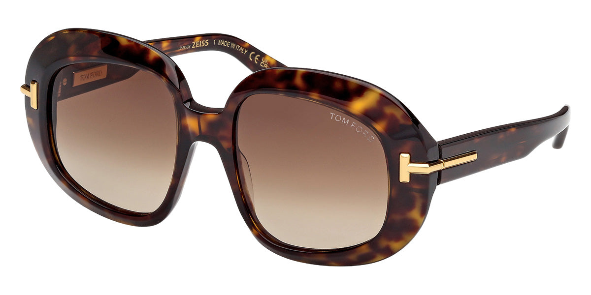 Tom Ford® FT1237 Sunglasses FT1237 52F 53 - 52F - Dark Havana/Dark Havana
