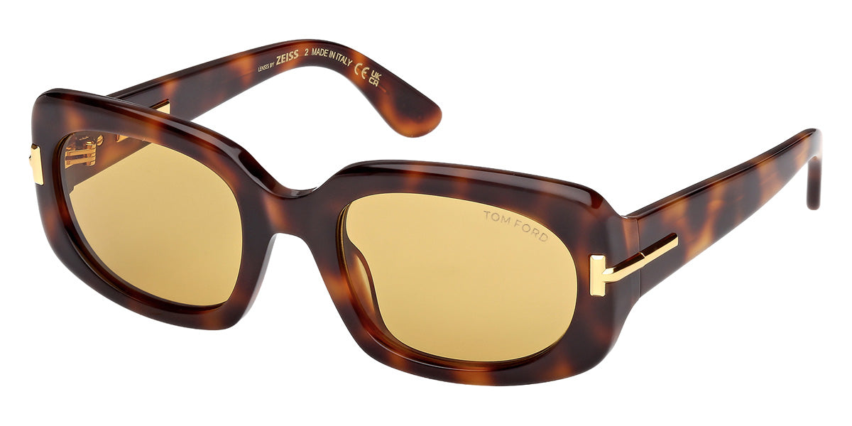 Tom Ford® FT1253 Sunglasses FT1253 53E 54 - 53E - Blonde Havana/Blonde Havana