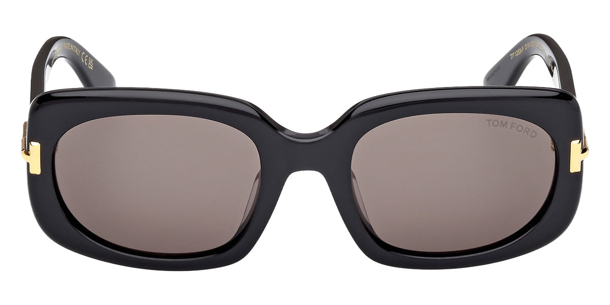 Tom Ford® FT1253-F Sunglasses FT1253-F 01A 56 - 01A - Shiny Black/Shiny Black