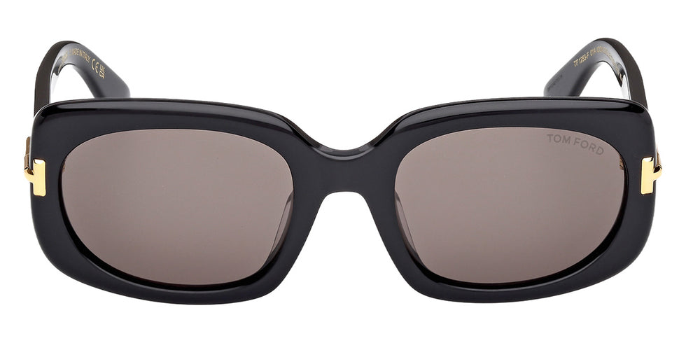 Tom Ford® FT1253-F Sunglasses FT1253-F 01A 56 - 01A - Shiny Black/Shiny Black