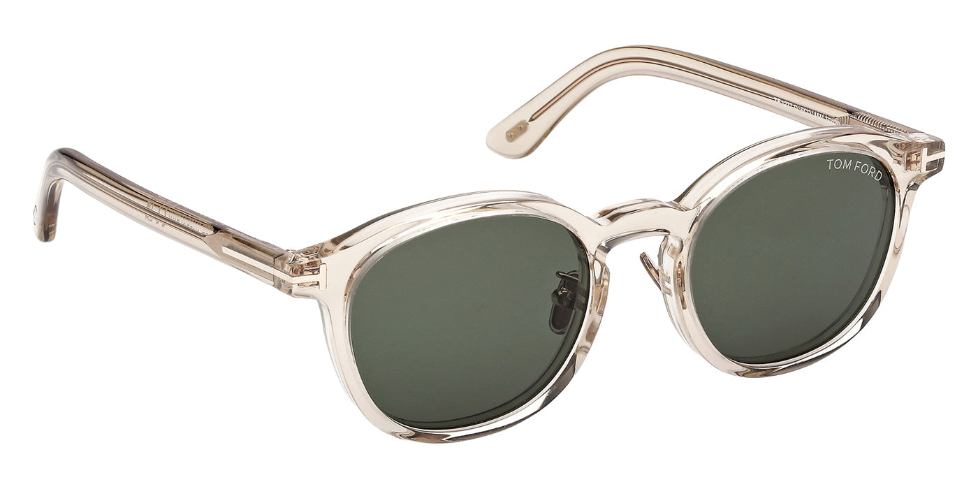 Tom Ford® FT1277-D Sunglasses - Shiny Light Brown/Green
