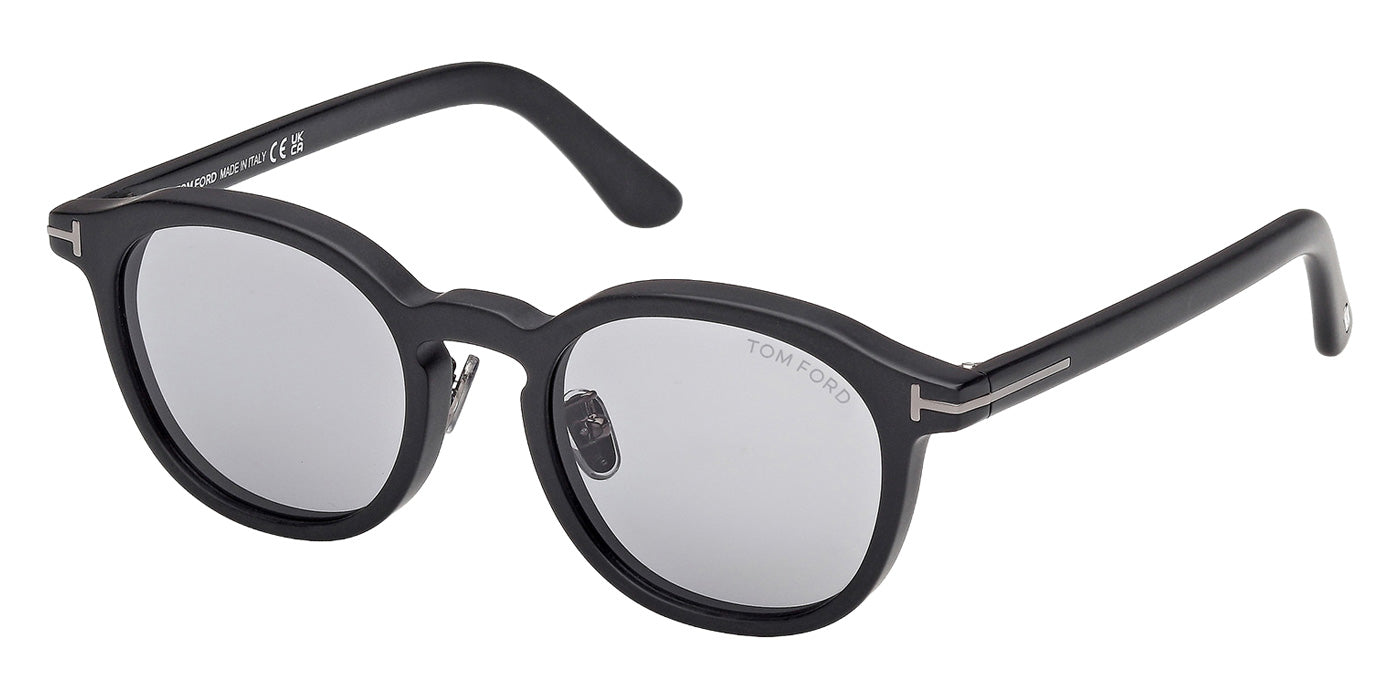 Tom Ford® FT1277-D-N Sunglasses - Matte Black/Smoke
