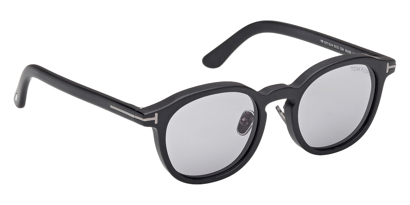 Tom Ford® FT1277-D-N Sunglasses - Matte Black/Smoke