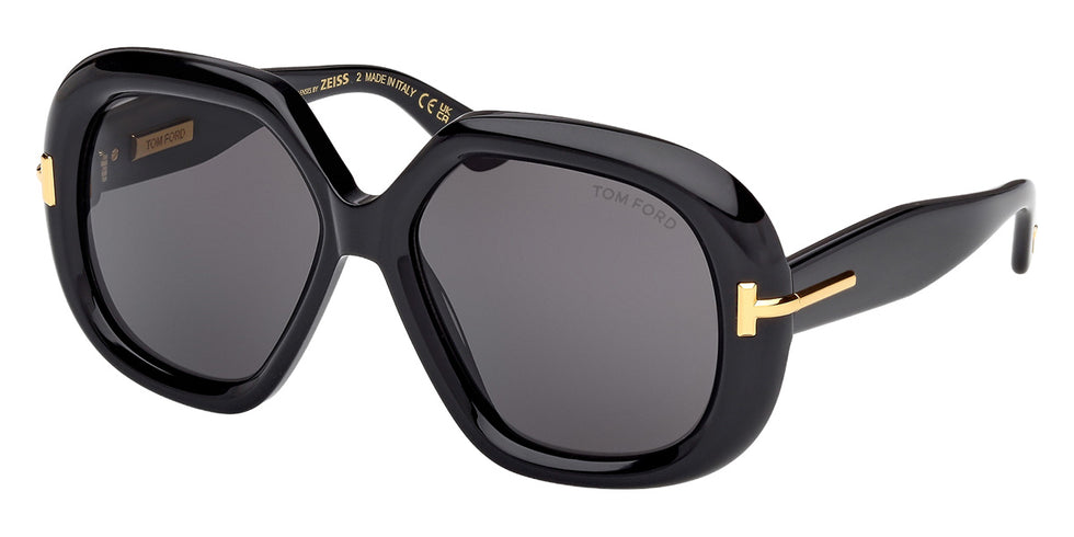 Tom Ford® FT1278 Sunglasses FT1278 01A 56 - 01A - Shiny Black/Shiny Black
