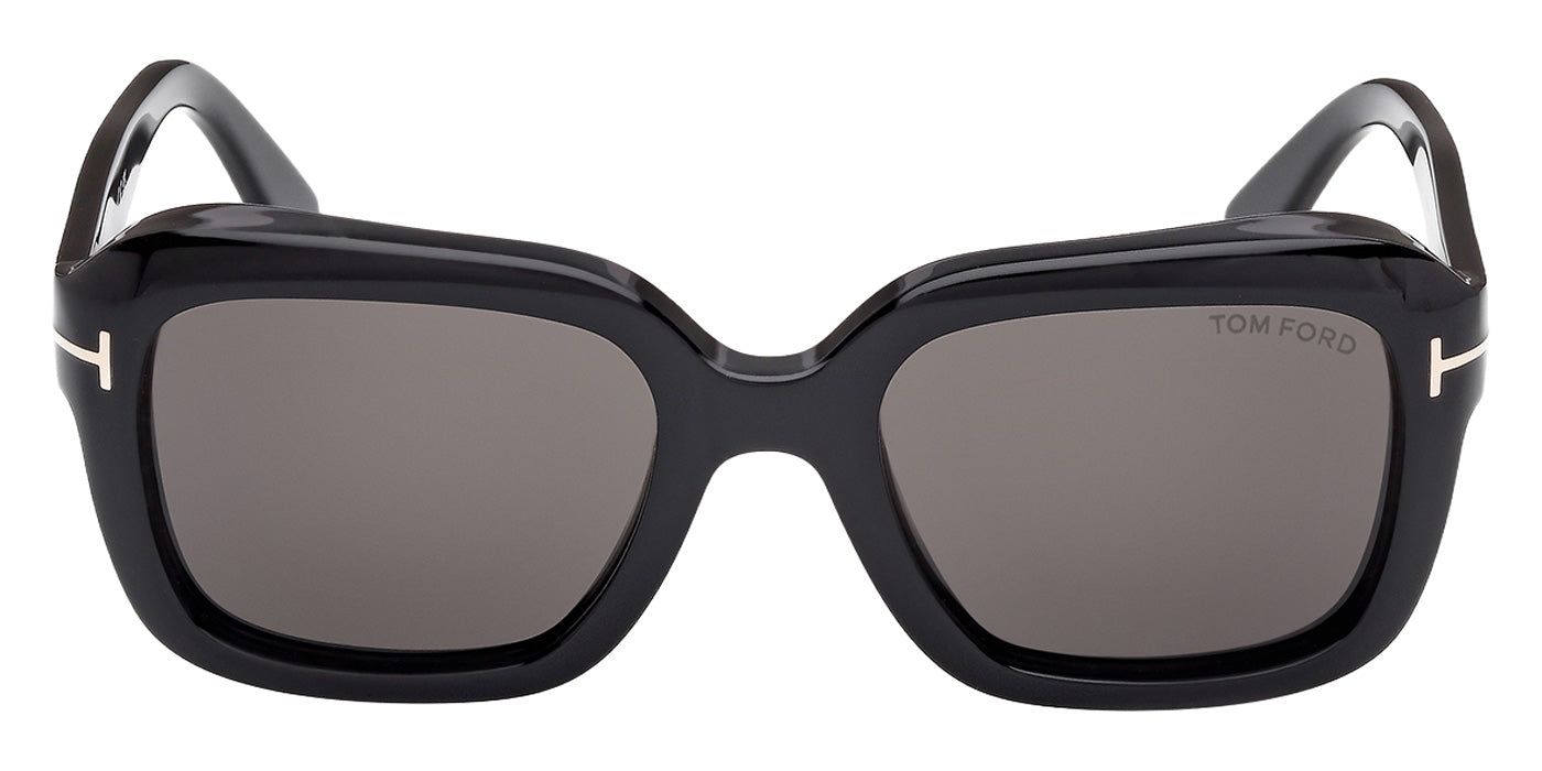 Tom Ford® FT1283 Sunglasses - Shiny Black/Smoke