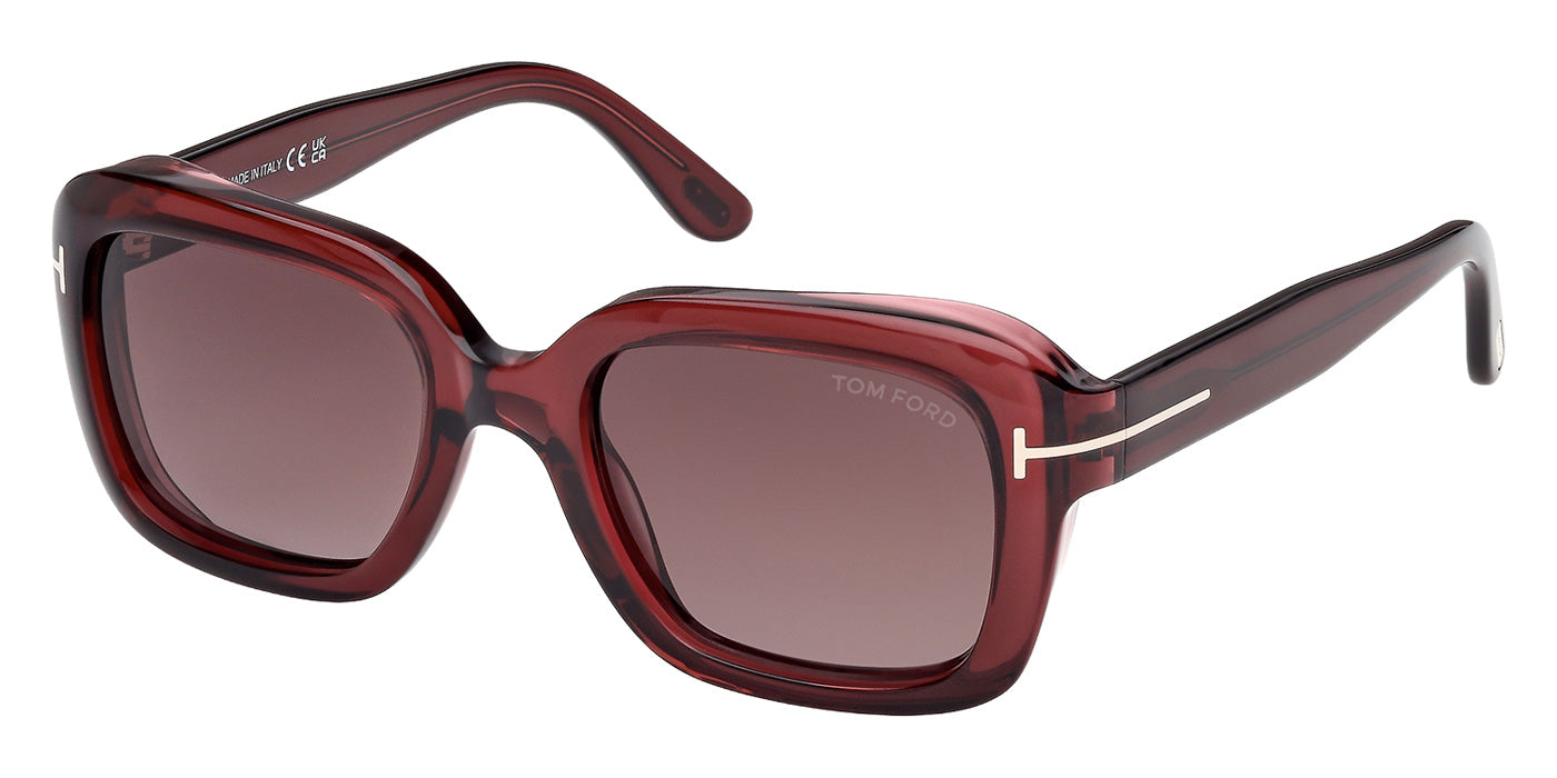 Tom Ford® FT1283 Sunglasses - Shiny Bordeaux/Gradient Bordeaux