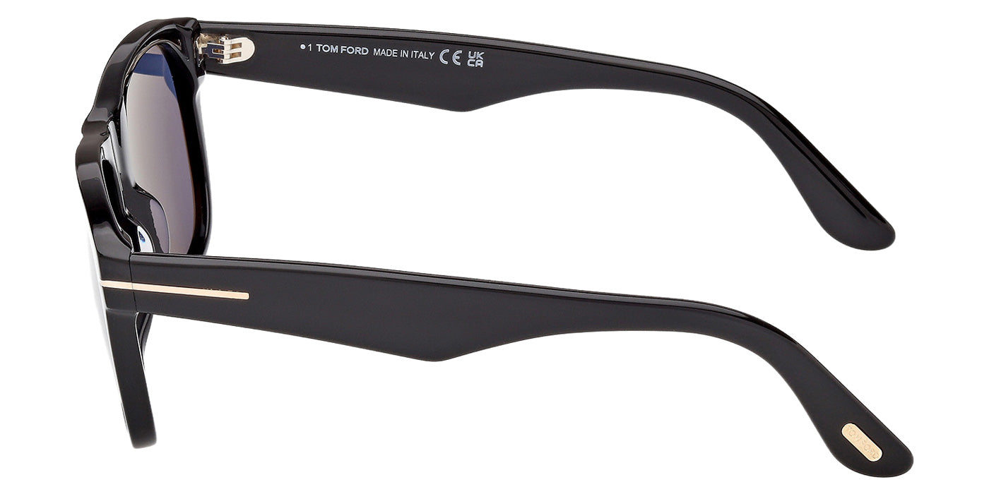 Tom Ford® FT1284 Sunglasses - Shiny Black/Blue