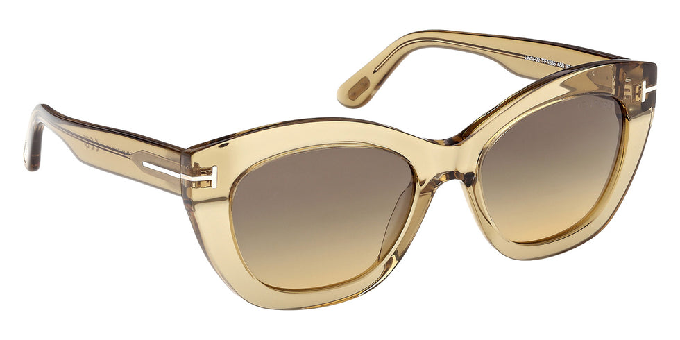 Tom Ford® FT1285 Sunglasses - Shiny Light Brown/Gradient Smoke