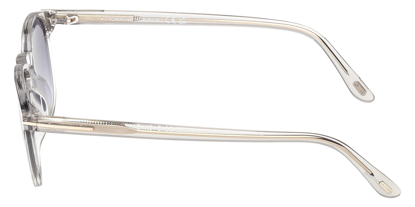 Tom Ford® FT1302 Sunglasses - Shiny Grey/Gradient Blue