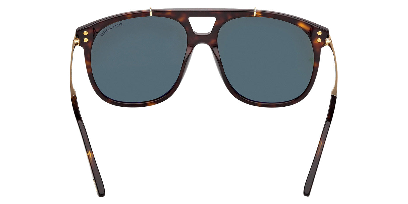 Tom Ford® FT1306 Sunglasses - Dark Havana/Green