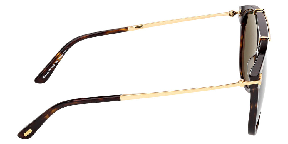 Tom Ford® FT1306 Sunglasses - Dark Havana/Green