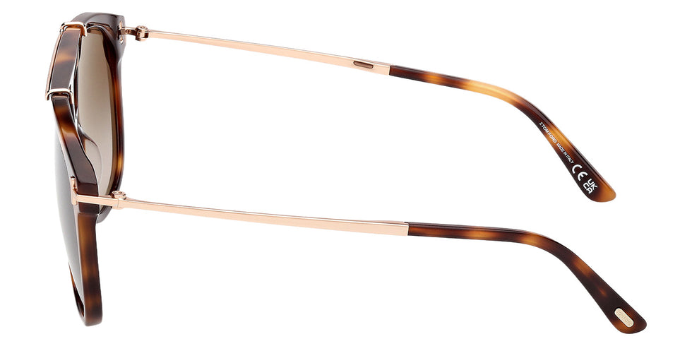 Tom Ford® FT1306 Sunglasses - Blonde Havana/Gradient Roviex