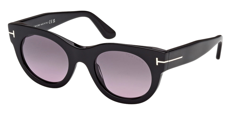 Tom Ford® FT1315 Sunglasses FT1315 01B 50 - 01B - Shiny Black/Shiny Black