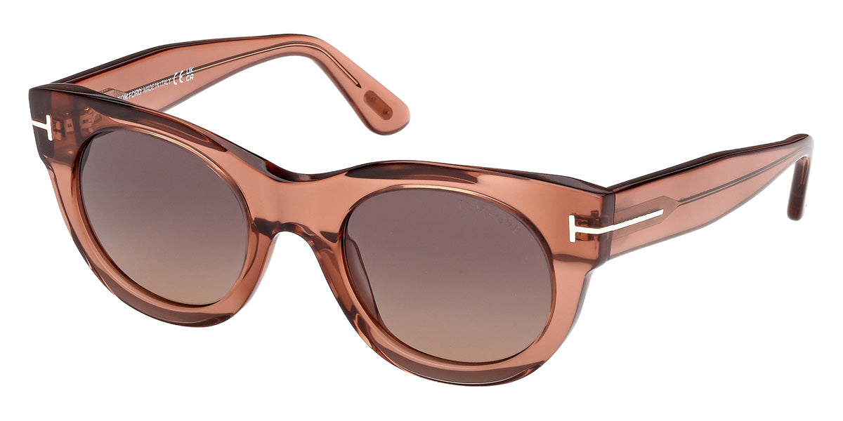 Tom Ford® FT1315 Sunglasses FT1315 45T 50 - 45T - Shiny Light Brown/Shiny Light Brown