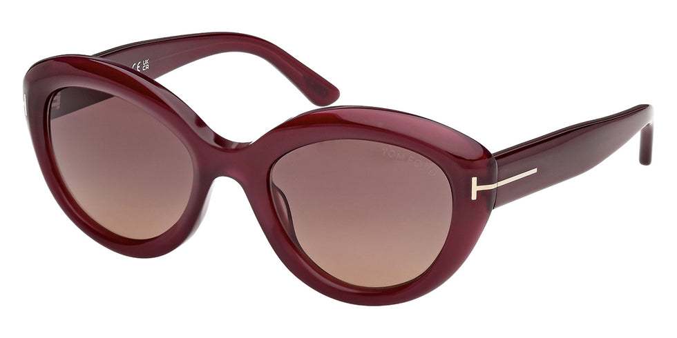 Tom Ford® FT1316 Sunglasses - Shiny Violet/Gradient or Mirrored Violet