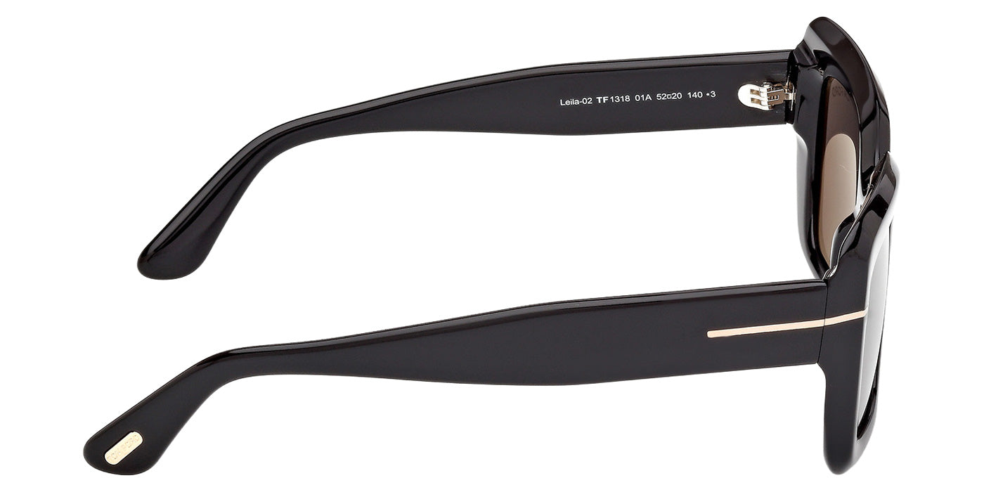 Tom Ford® FT1318 Sunglasses - Shiny Black/Smoke