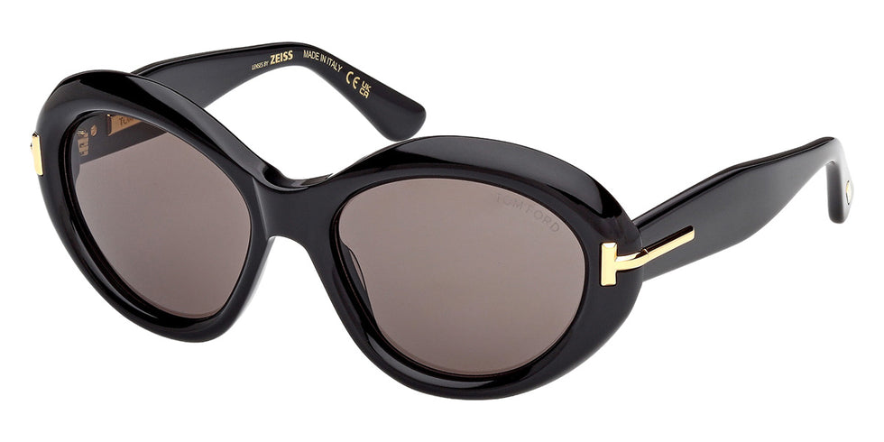 Tom Ford® FT1328 Sunglasses FT1328 01A 55 - 01A - Shiny Black/Shiny Black