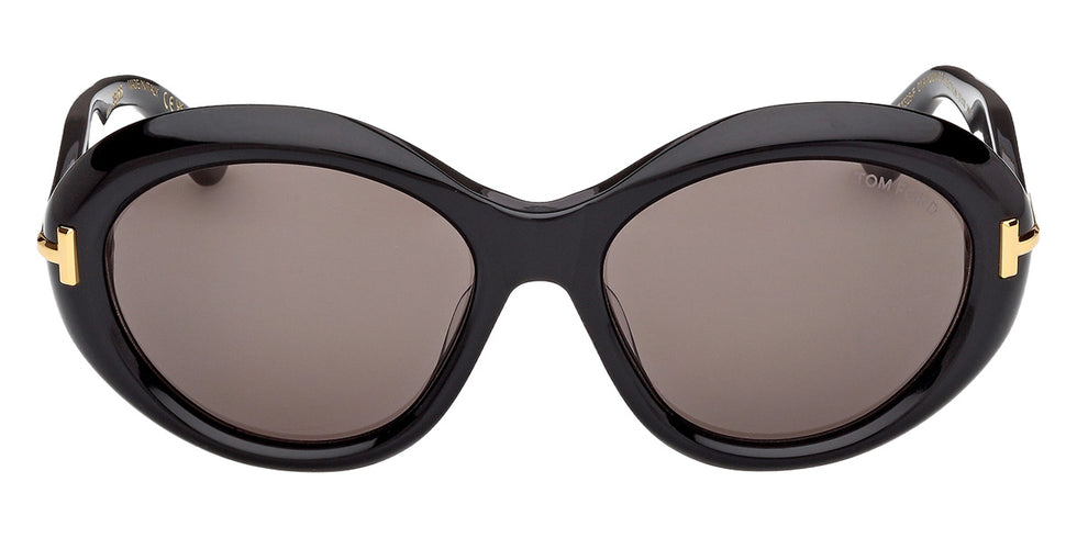 Tom Ford® FT1328-F Sunglasses FT1328-F 01A 57 - 01A - Shiny Black/Shiny Black