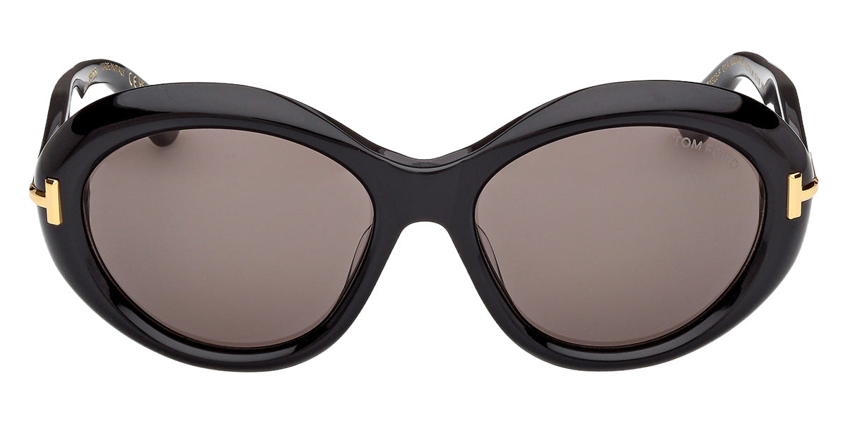 Tom Ford® FT1328-F Sunglasses FT1328-F 01A 57 - 01A - Shiny Black/Shiny Black