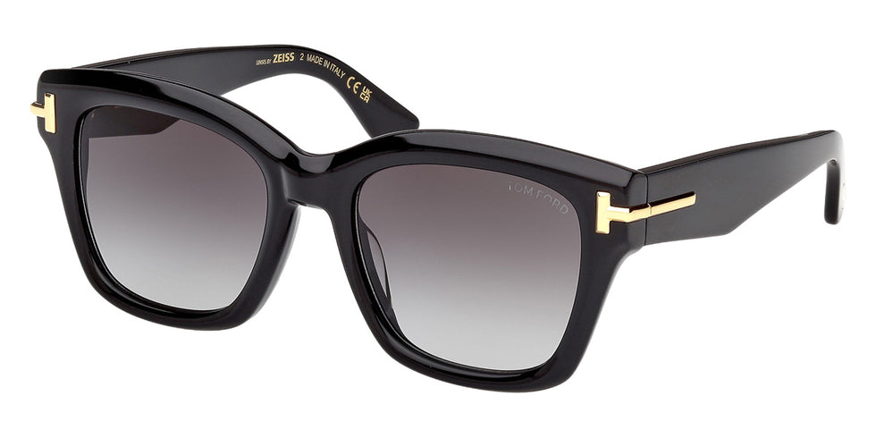 Tom Ford® FT1329-F Sunglasses FT1329-F 01B 55 - 01B - Shiny Black/Shiny Black