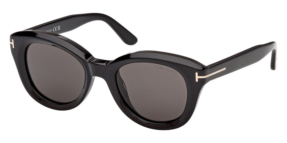 Tom Ford® FT1344 Sunglasses FT1344 01A 49 - 01A - Shiny Black/Shiny Black